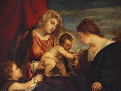 The Marriage of Saint Catherine by Francesco Vecellio