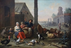 The meal at the farm by Abraham Willemsens