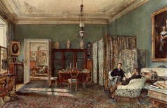 The Morning Room of the Palais Lanckoronski, Vienna by Rudolf von Alt