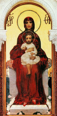 The Mother of God with the child (Vrubel)