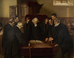 The Ordination of Elders in a Scottish Kirk by John Henry Lorimer