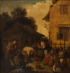 The Pig Slaughtering by Jan Miense Molenaer