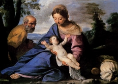 The Rest on the Flight into Egypt by Simone Cantarini