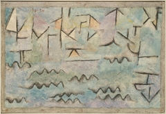 The Rhine at Duisburg by Paul Klee