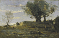 The Riverbank by Jean-Baptiste-Camille Corot