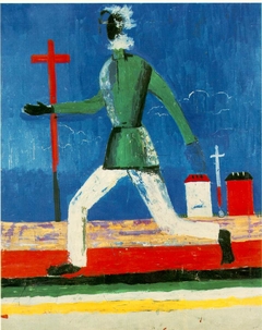 The Running Man by Kazimir Malevich