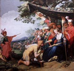 Theagenes receiving the palm of honour from Chariclea by Abraham Bloemaert