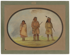 Three Delaware Indians by George Catlin