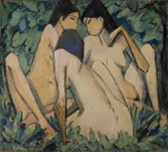 Three Women in a Wood by Otto Mueller