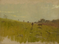 To the Pasture by László Mednyánszky