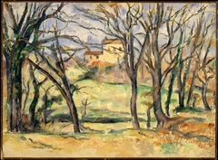 Trees and Houses Near the Jas de Bouffan by Paul Cézanne