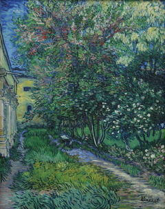 The Garden of the Asylum at Saint-Rémy by Vincent van Gogh