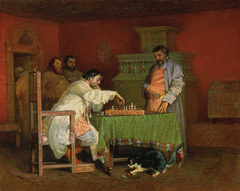 Etude of the life of the Russian Tsars (Chess playing) by Vyacheslav Schwarz