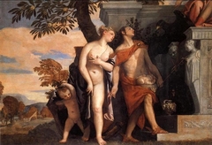 Venus and Mercury Presenting Anteros to Jupiter by Paolo Veronese