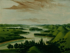 View from Floyd's Grave, 1300 Miles above St. Louis by George Catlin