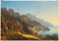 View of Amalfi with the Capucines Cloister by Carl Morgenstern