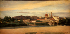 View of Florence by Jean-Baptiste-Camille Corot