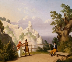 View of Møns Klint and the Sommerspiret by Christoffer Wilhelm Eckersberg