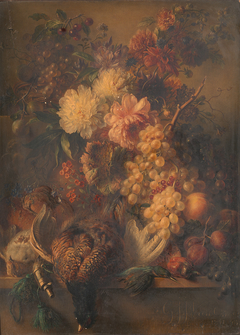 Vogels en vruchten by Georgius Jacobus Johannes van Os