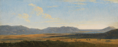 Vue d’un paysage de collines près d’Ariccia by Jean-Achille Benouville