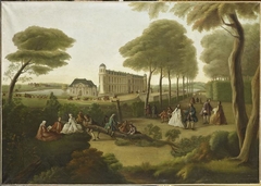 Vue du château de Chantilly prise de l'entrée by Anonymous