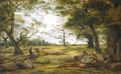 Windsor Forest (‘Wood-Cutting in Windsor Forest’) by John Linnell