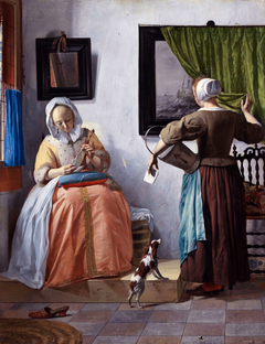 Woman Reading a Letter by Gabriël Metsu