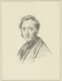Zelfportret van Hendrikus van de Sande Bakhuyzen by Hendrikus van de Sande Bakhuyzen