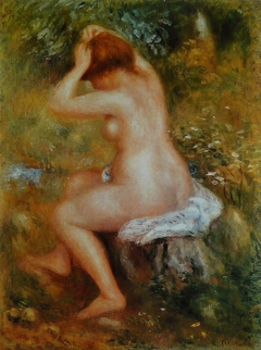 A Bather by Auguste Renoir