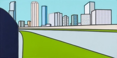 A Freeway Painting (Exit) by Howard Arkley