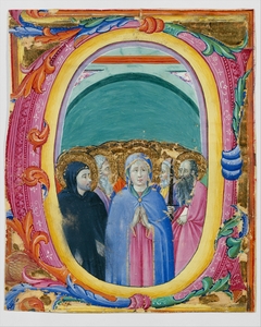 All Saints in an Initial E or O by Master of the Osservanza Triptych