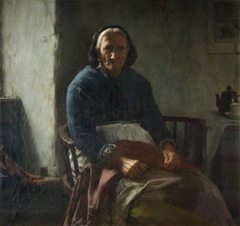 An Old Cornish Woman by Walter Langley