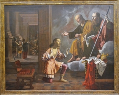 Aparition of the apostoles S Peter an S Paul to emperor Constatin by Jerónimo Jacinto de Espinosa