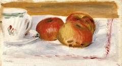 Apples and teacup by Auguste Renoir