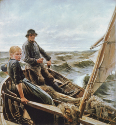 At sea by Albert Edelfelt
