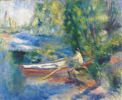 At the water's edge by Auguste Renoir