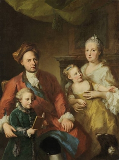 Bayerischer Hofarzt Erhard Winterhalter mit Familie by Georg Desmarées
