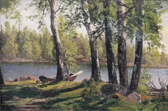 Birch-lined Shore in Espoo by Fanny Churberg