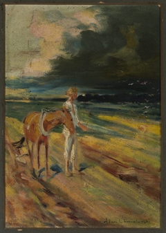 Black clouds, section of the triptych “Disaster”, sketch by Albert Chmielowski