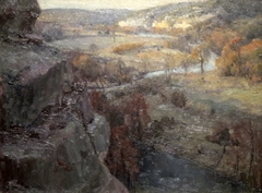 Bluffs on the Guadalupe River, 17 Miles above Kerrville, Texas by Julian Onderdonk