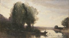 Bord de la Seine by Jean-Baptiste-Camille Corot