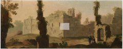 Capriccio with Sant'Agnese fuori le Mura and San Constanza, Rome by George Barret