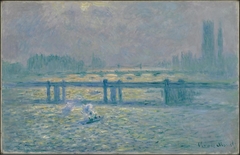 Charing Cross Bridge, reflets sur la Tamise by Claude Monet