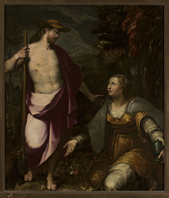 Christ as a gardener and Mary Magdalene
