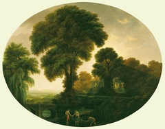 Classical Landscape with Fishermen by John Taylor