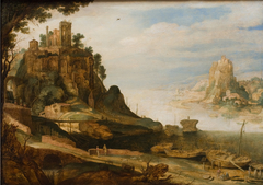 Coast Landscape with the so-called Temple of Sibyl at Tivoli