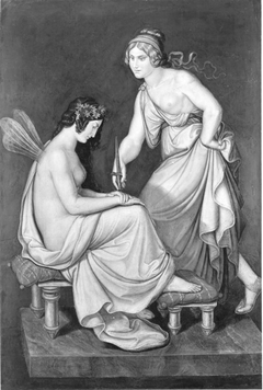 Das Märchen von Amor und Psyche: Psyche und ihre Schwester by Wilhelm von Kaulbach