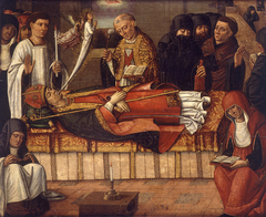 Death of S. Martin by Maestro de San Lázaro