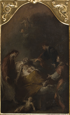 Death of Saint Joseph by Giuseppe Bazzani