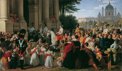 Der Einzug von Kaiser Franz I. in Wien nach dem Pariser Frieden am 16. Juni 1814 by Johann Peter Krafft